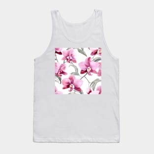 Watercolor Orchid Pattern 15 Tank Top